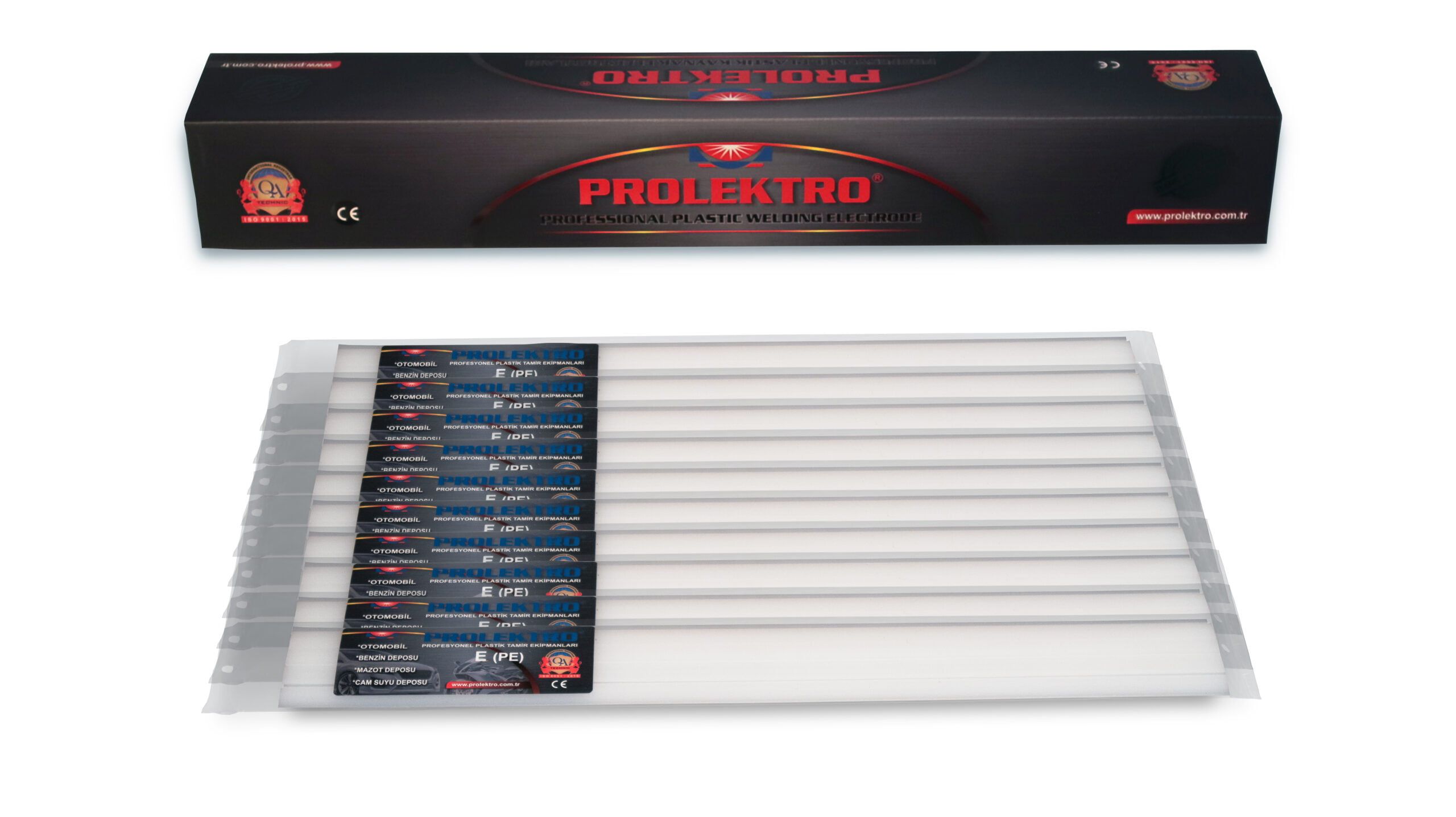 Prolektro E (PE) Beyaz Geniş 10 Paket Plastik Elektrot-Kaynak Çubuğu