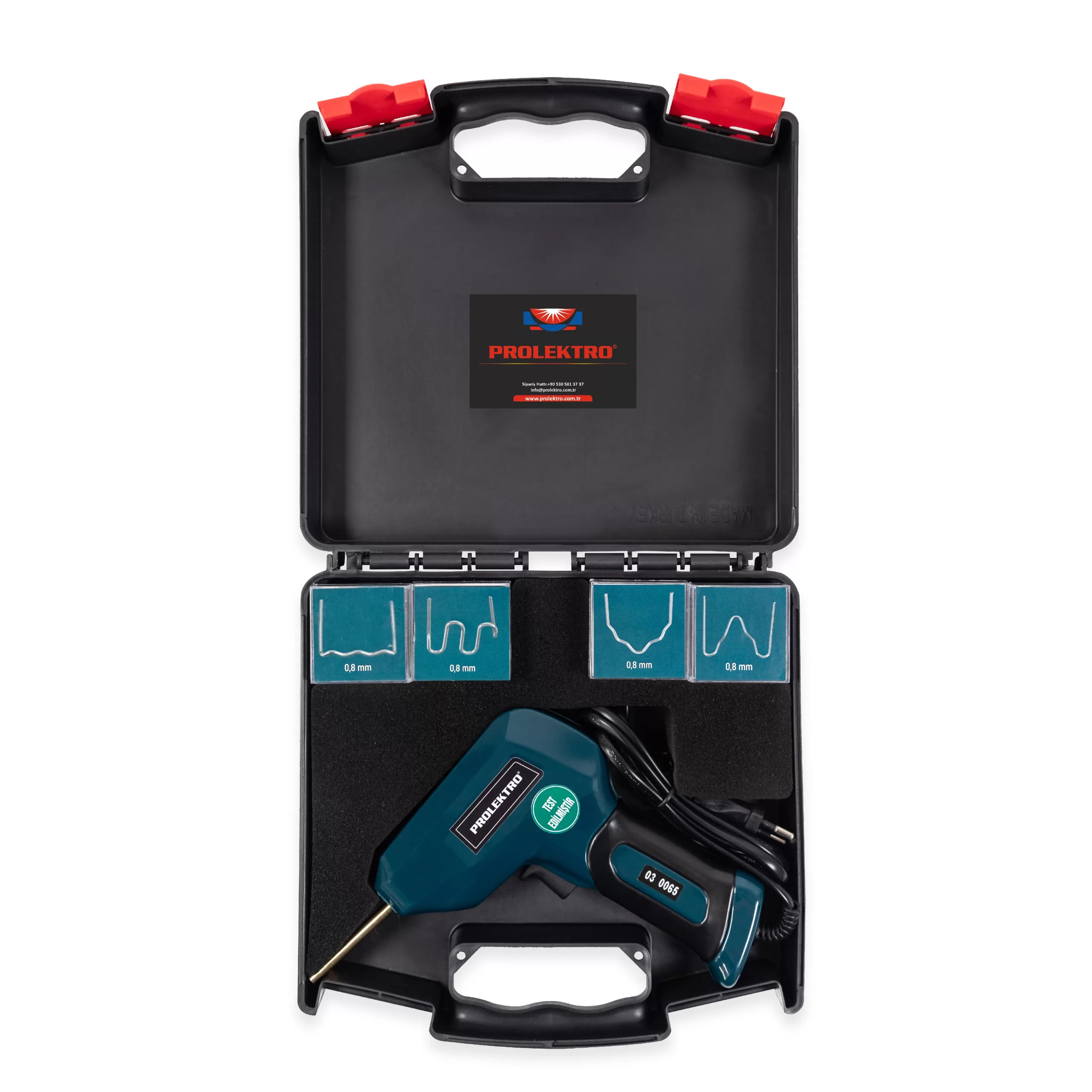 Prolektro 100 W Sıcak Zımba Plastik Tamir Seti-200 Adet Tel Zımba Dahil Yeşil